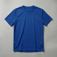 Sweatshirt Bleu manche courte léger