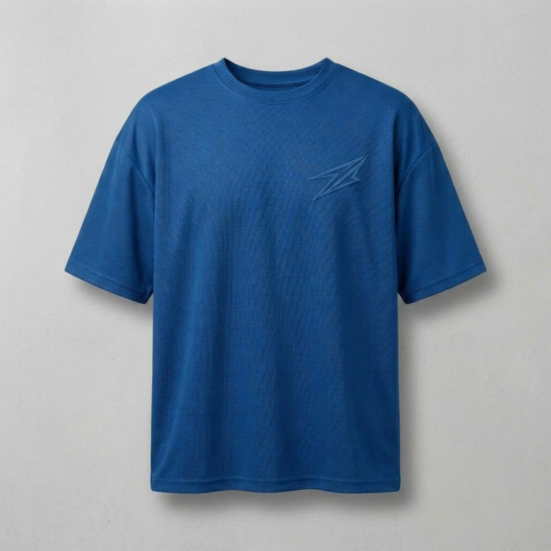 T-shirt Premium Bleu Oversize