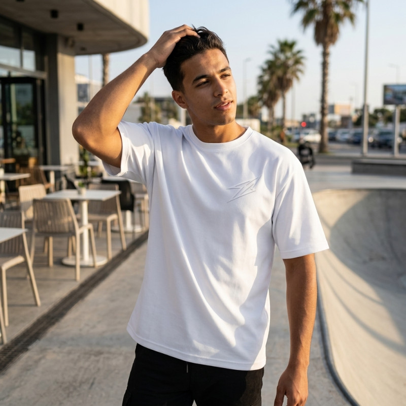 T-shirt Premium Blanc Oversize