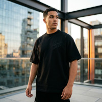 T-shirt Noir Oversize Premium pour Homme