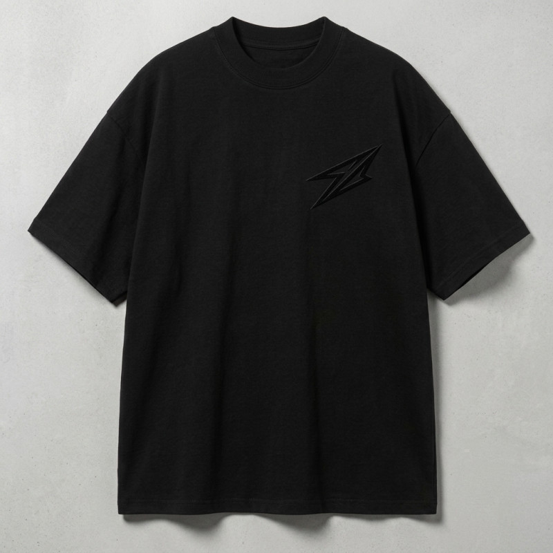 T-shirt Noir Oversize Premium pour Homme