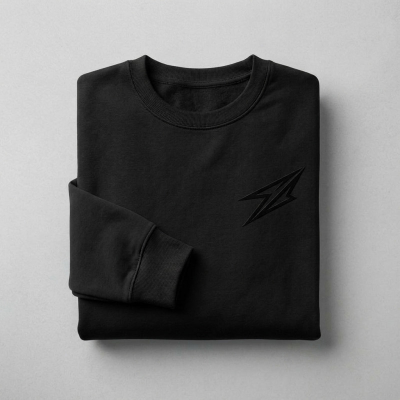 copy of Sweatshirt Noir manche courte léger