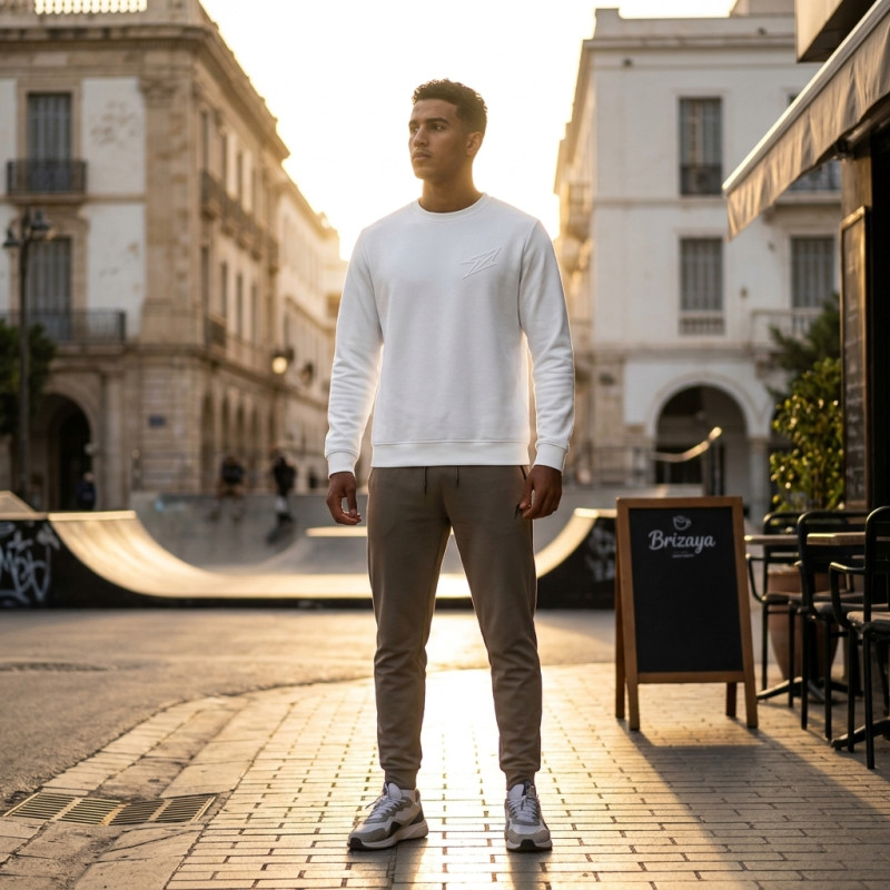 copy of Sweatshirt Noir manche courte léger