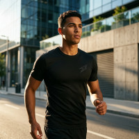 T-shirt de compression Noir