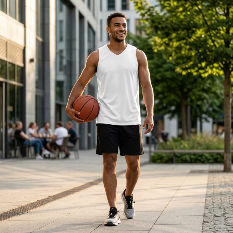 Débardeur de basket-ball Blanc