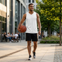 Débardeur de basket-ball Blanc