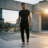 Jogger Terry Noir