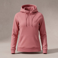 Veste a capuche Rose half zip pour femme
