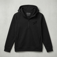 Veste a capuche Noir half zip pour femme