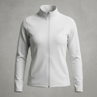Body blanc avec zip pour femme