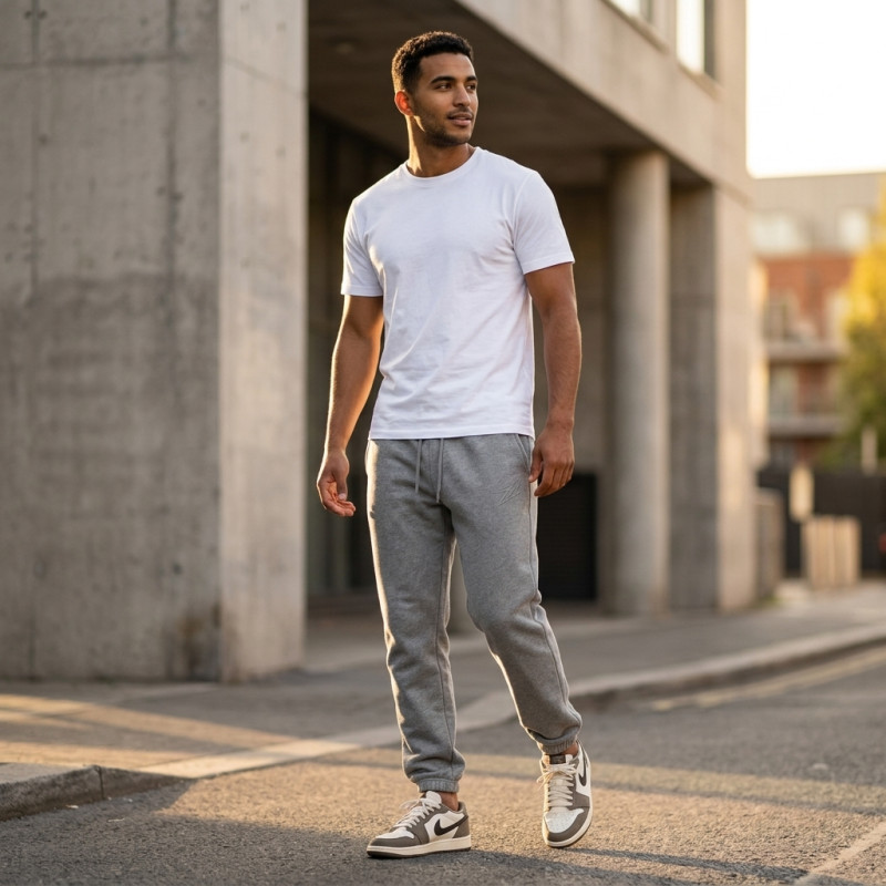 Pantalon Terry Gris
