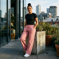 Pantalon Large Rose pour femme