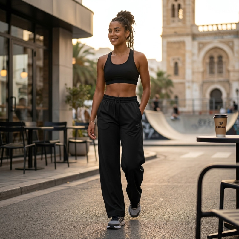 Pantalon Large Noir pour femme