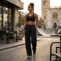 Pantalon Large Noir pour femme