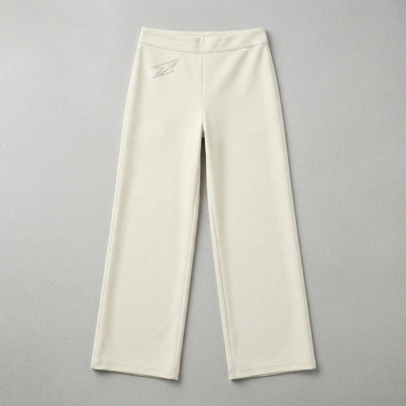 Pantalon Large Ecru pour femme