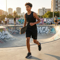Short Noir pour enfant