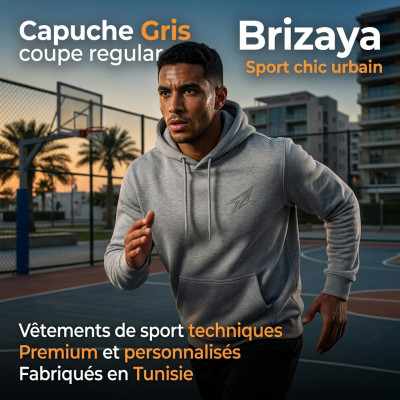 Capuche Gris coupe regular