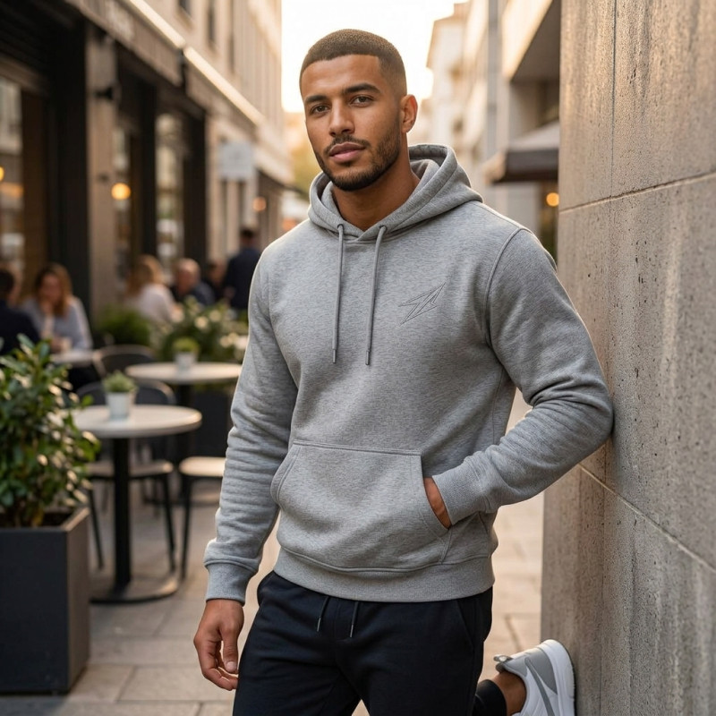 Capuche Gris coupe regular