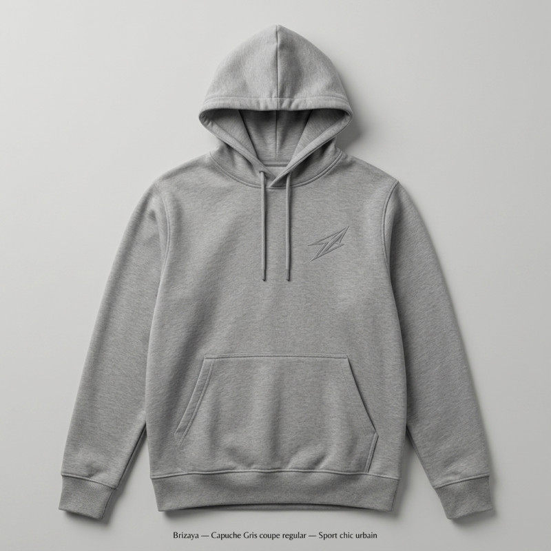 Capuche Gris coupe regular