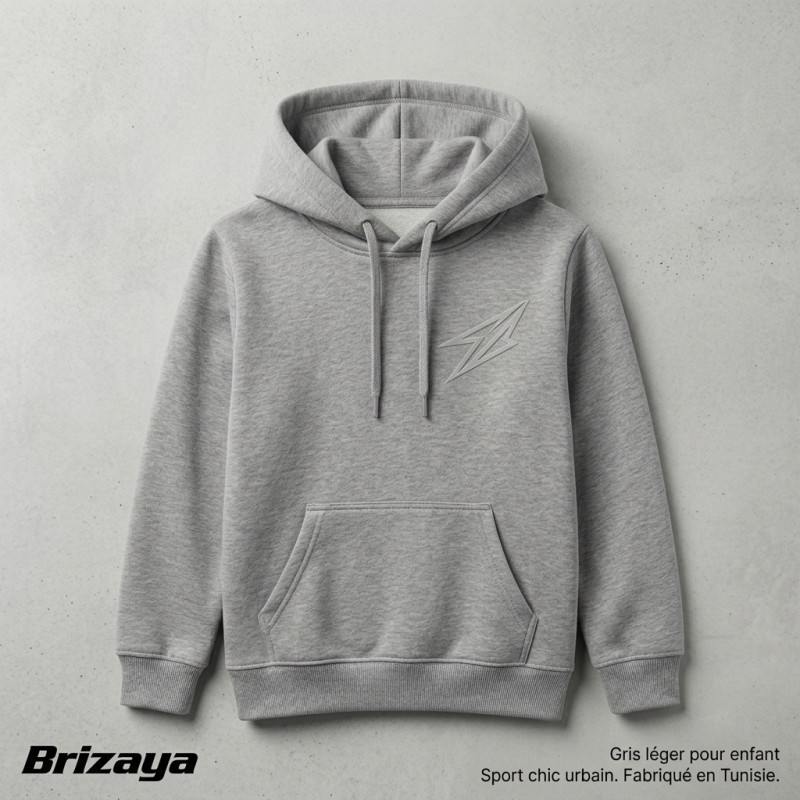 Capuche Gris léger pour enfant